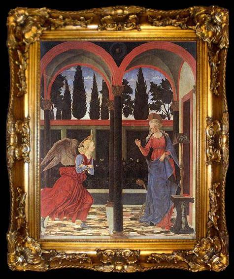 framed  Alesso Baldovinetti Annunciation, ta009-2